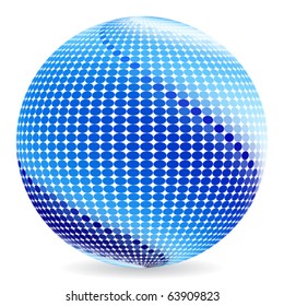abstract blue ball