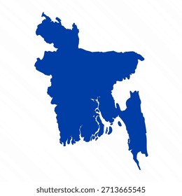 Mapa sencillo de Bangladesh azul Abstractas