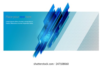 Abstract blue banner