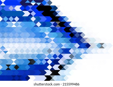Abstract blue banner & background design