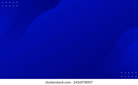 Abstract blue banner background. Dynamic sound wave. Design element. Vector illustration
