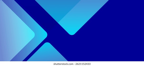 Abstract blue banner background.  Dynamic shapes composition and elements.  Used to decorate advertisements, publications, texts, etc