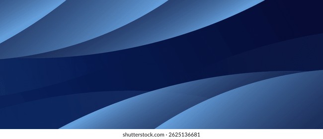 Abstract blue banner background. Glowing geometric shapes graphic design. Futuristic circle shapes. Suit for presentation, cover, business, poster, booklet