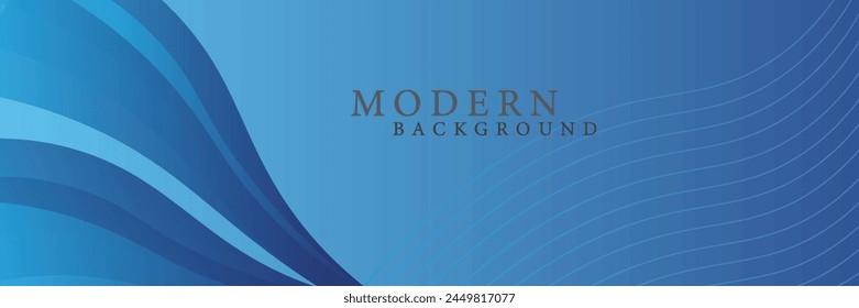 Abstractas fondo de Anuncio azul. Plantilla de fondo de patrón de Anuncio de Diseño gráfico con Formas de curva dinámicas