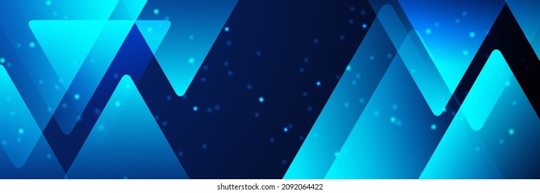 Abstract blue banner background poster with dynamic. Technology network Vector illustration. Vector illustration design for presentation, banner, cover, web, flyer, card, poster, wallpaper, texture