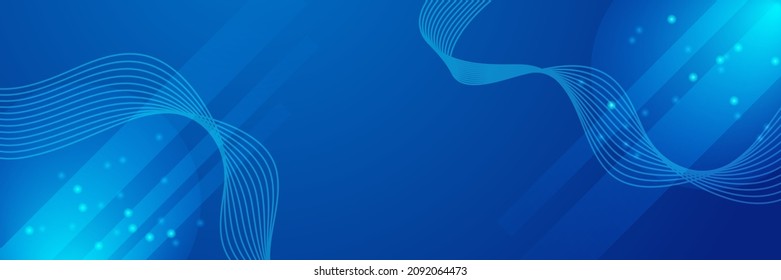 Abstract blue banner background poster with dynamic. Technology network Vector illustration. Vector illustration design for presentation, banner, cover, web, flyer, card, poster, wallpaper, texture