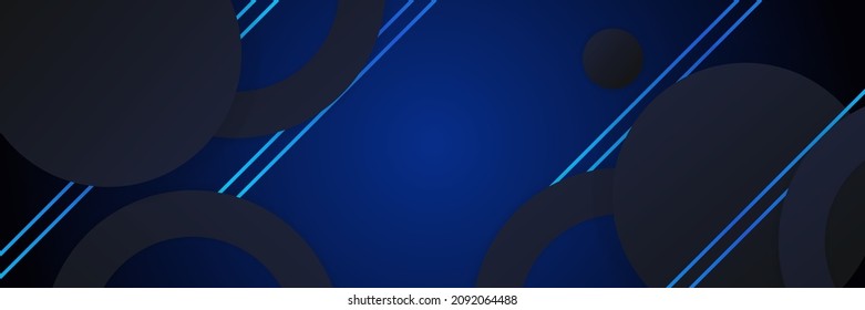 Abstract blue banner background poster with dynamic. Technology network Vector illustration. Vector illustration design for presentation, banner, cover, web, flyer, card, poster, wallpaper, texture