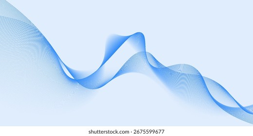 Fundo de banner azul abstrato com tecnologia moderna onda para negócios, corporativos, seminário, palestras e criativos