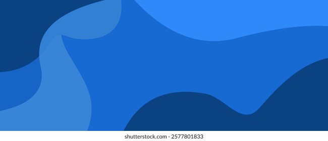 Abstract Blue Banner Background Vector Creative Design. Can Be Used For Design Brochure, Website, Template Corporate, Advertising, Business Presentation
