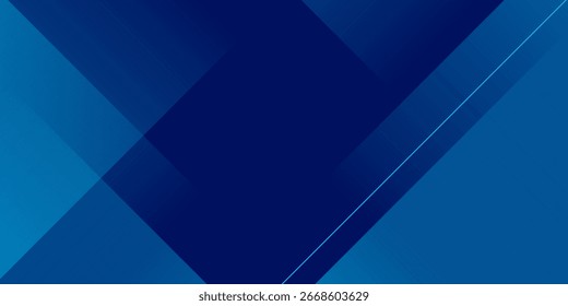 Abstract blue banner background. Vector illustration