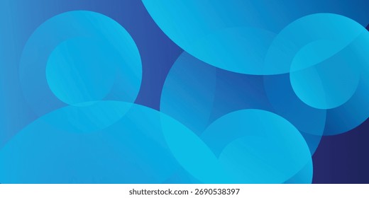 Abstract blue banner background. Vector illustration