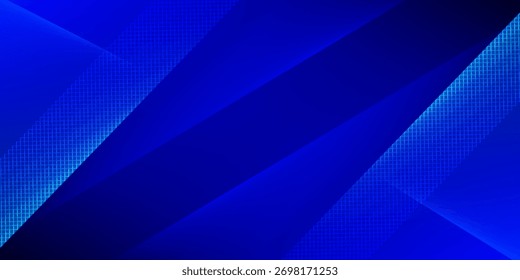 Abstract blue banner background. Vector illustration