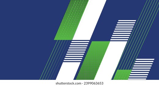 Abstract blue banner design vector, dynamic sporty horizontal background template for media promotion