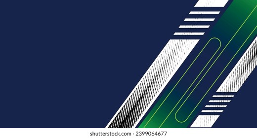 Abstract blue banner design vector  dynamic sporty horizontal background template