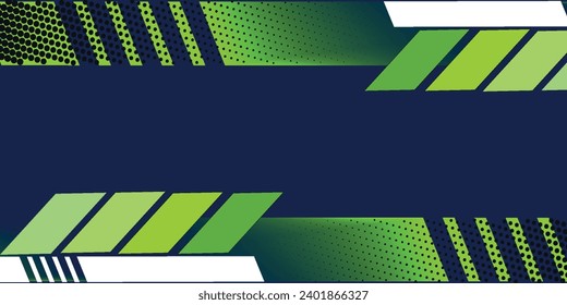 Abstract blue banner design vector  dynamic sporty horizontal background template for media promotion or web banner