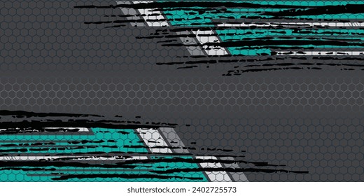 Resumen de diseño de banner azul vector, plantilla de fondo horizontal deportivo dinámico para promoción de medios o banner web