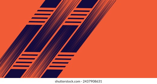 Abstract blue banner design vector, dynamic sporty horizontal background template for media promotion or web banner