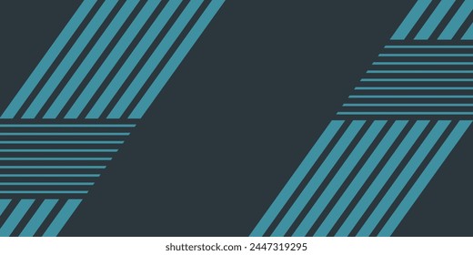 Abstract blue banner design vector, dynamic sporty horizontal background template for media promotion or web banner