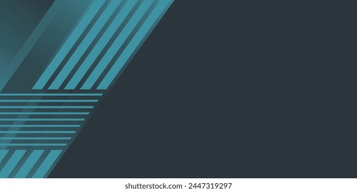 Vector de diseño de Anuncio azul Abstractas, Plantilla de fondo Horizontal deportiva dinámica para promoción de medios o Anuncio de Web