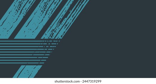 Abstract blue banner design vector, dynamic sporty horizontal background template for media promotion or web banner