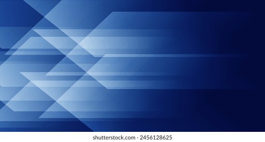 Vector de diseño de Anuncio azul Abstractas, Plantilla de fondo Horizontal deportiva dinámica para promoción de medios o Anuncio de Web