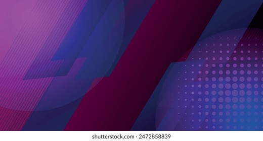 Abstract blue banner design vector, dynamic sporty horizontal background template for media promotion or web banner style vector illustration