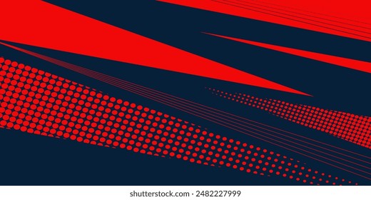 Abstrakte blaue Banner Design-Vektorgrafik, dynamische sportliche Horizontale Hintergrund-Vorlage für Mediawerbung oder Web-Banner