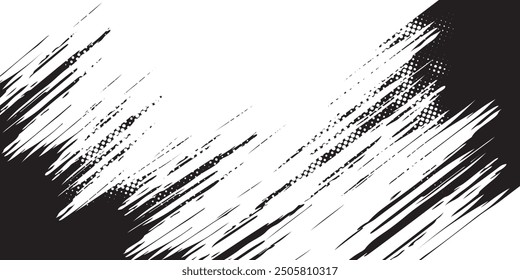 Abstract blue banner design vector, dynamic sporty horizontal background template for media promotion or web banner