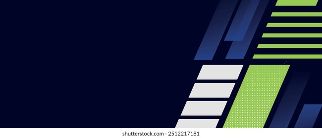 Vector Abstractas del diseño del Anuncio azul, Plantilla de fondo Horizontal deportiva dinámica para la promoción de los medios de comunicación o el Anuncio del Web