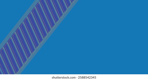Abstract blue banner design vector, dynamic sporty horizontal background template