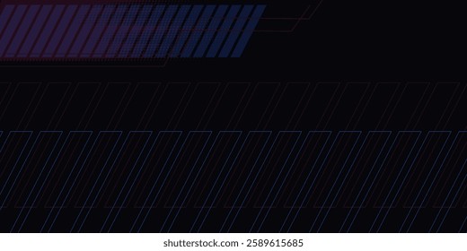 Abstract blue banner design vector, dynamic sporty horizontal background template for media promotion