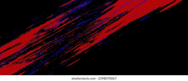 Abstract blue banner design vector, dynamic sporty horizontal background template for media promotion or web banner