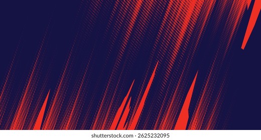 Abstract blue banner design vector, dynamic sporty horizontal background template for media promotion or web banner