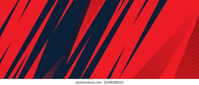 Abstract blue banner design vector, dynamic sporty horizontal background template for media promotion or web banner