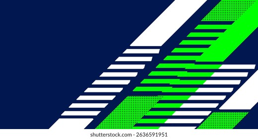 Abstract blue banner design vector, dynamic sporty horizontal background template for media promotion or web banner