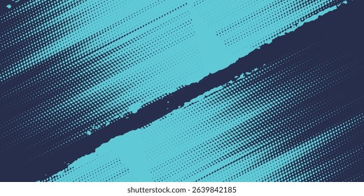 Abstract blue banner design vector, dynamic sporty horizontal background template for media promotion or web banner