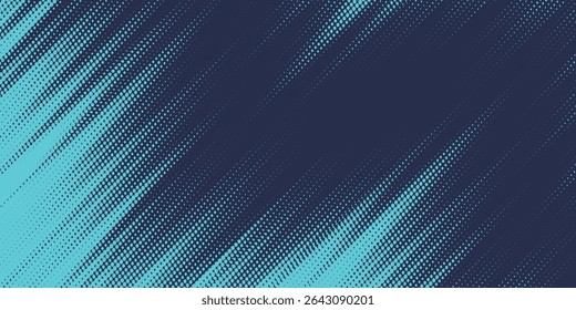 Vetor de design de banner azul abstrato, modelo de fundo horizontal esportivo dinâmico para promoção de mídia ou banner da Web	