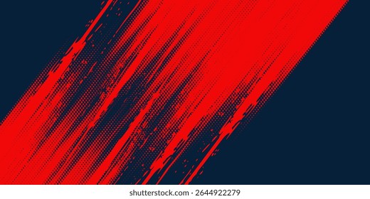 Abstract blue banner design vector, dynamic sporty horizontal background template for media promotion or web banner
