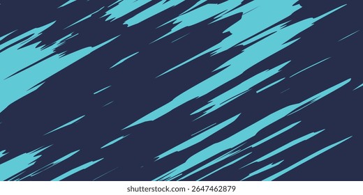 Abstract blue banner design vector, dynamic sporty horizontal background template for media promotion or web banner, modern