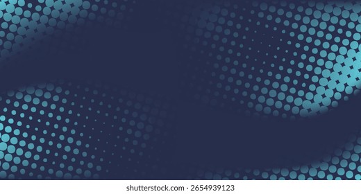 Abstract blue banner design vector, dynamic sporty horizontal background template for media promotion or web banner