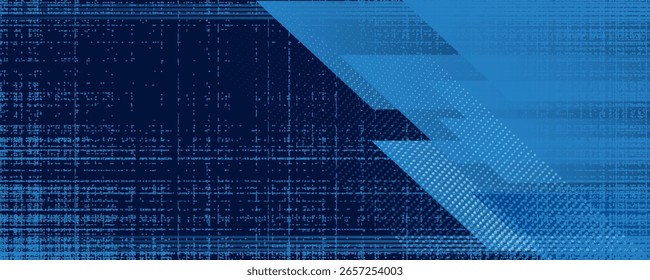 Abstract blue banner design vector, dynamic sporty horizontal background template for media promotion or web banner