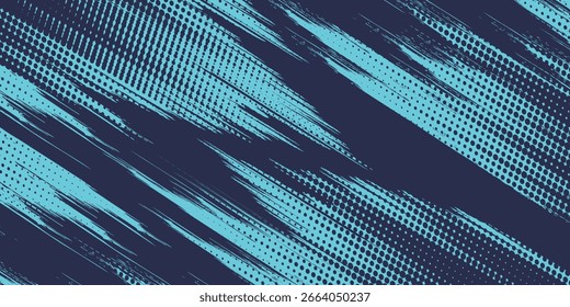 Vector de diseño de Anuncio azul Abstractas, Plantilla de fondo Horizontal deportivo dinámico para la promoción de medios o deporte de Anuncio de Web moderno.