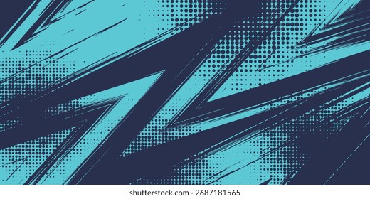 Vector Abstractas del diseño del Anuncio azul, Plantilla de fondo Horizontal deportiva dinámica para la promoción de los medios de comunicación o el Anuncio del Web