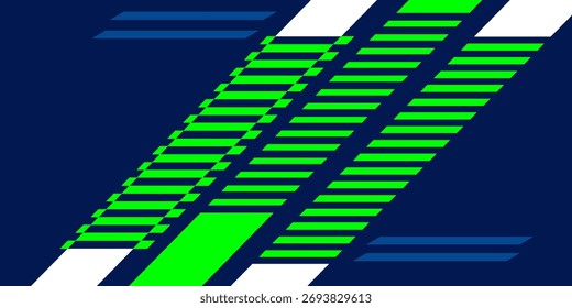 Vector de diseño de Anuncio azul abstracto, Plantilla de fondo Horizontal deportiva dinámica para la promoción de medios o Anuncio de Web