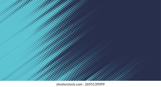 Vetor de design de banner azul abstrato, modelo de fundo horizontal esportivo dinâmico para promoção de mídia ou banner da Web	