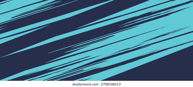 Vetor de design de banner azul abstrato, modelo de fundo horizontal esportivo dinâmico para promoção de mídia ou banner da Web, moderno

