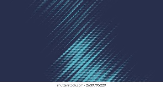 Abstract blue banner vector design, dynamic sporty horizontal background template for media promotion or web banner, modern.