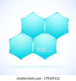 Abstract blue banners. Vector image. 