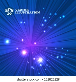 Abstract blue beams background with space for your design