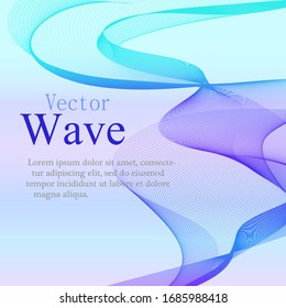 Abstract blue beauty cover design for business industry